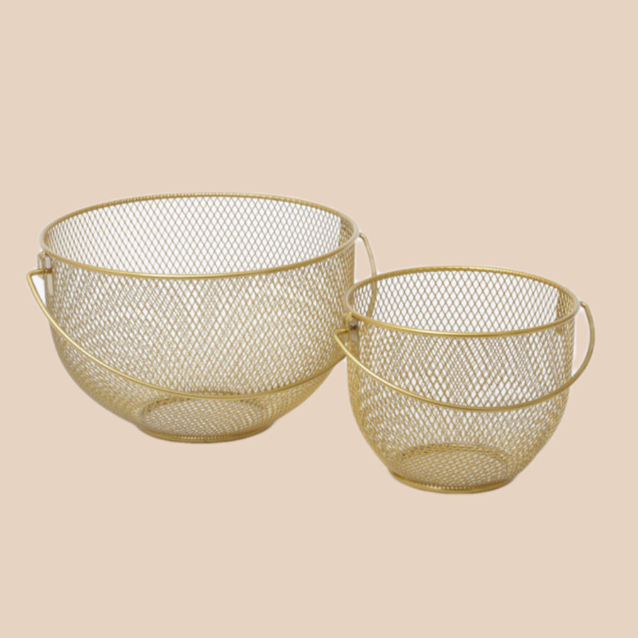 זוג סלסלאות רשת זהב