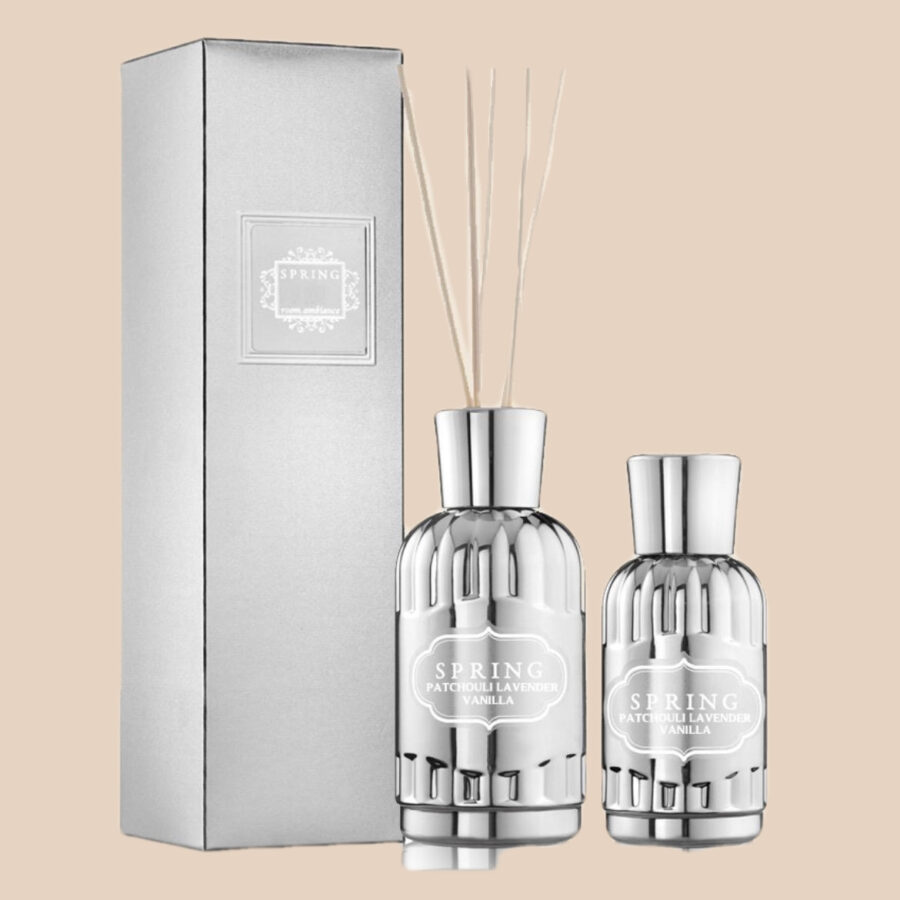 מפיץ ריח WHITE FLOWER - בקבוק כסף 180מ"ל