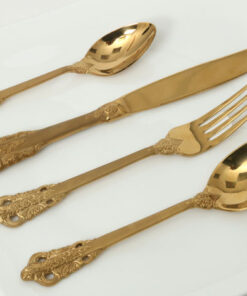 סט סכו"ם - זהב מט