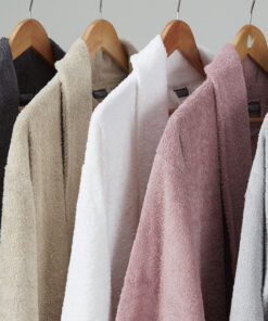 חלוק רחצה 100% כותנה - לבן