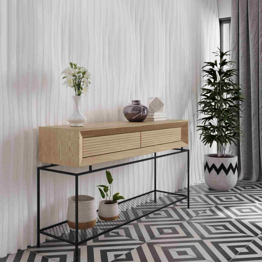 קונסולה דגם "ENGLAND" - עץ אלון