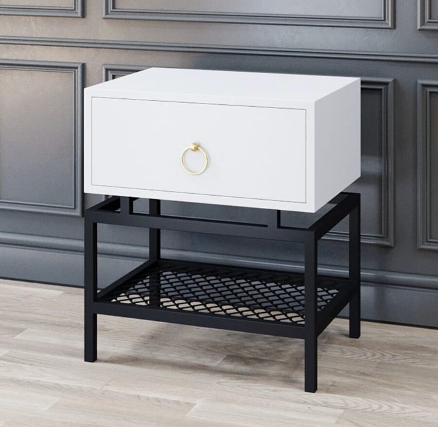 שידת צד דגם "MIAMI" - לבן