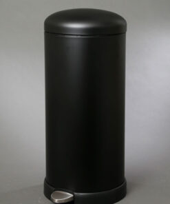 פח אשפה עגול  טריקה שקטה - שחור