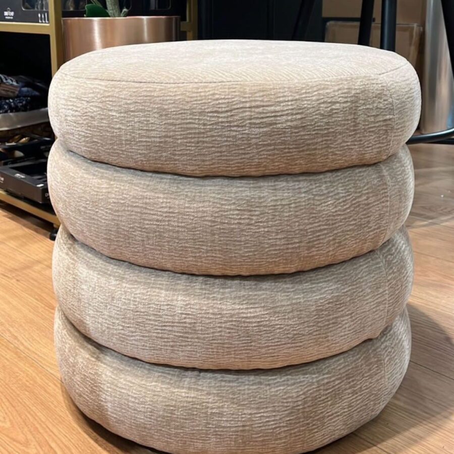 הדום עגול פאולה - ארוג שמנת