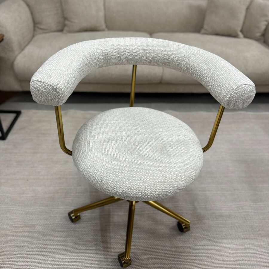 כסא משרד דייזי - ארוג לבן