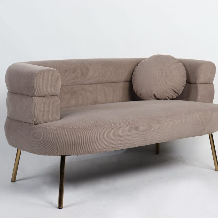 כורסא רנה קורדרוי שמפניה רגל זהב  - זוגי