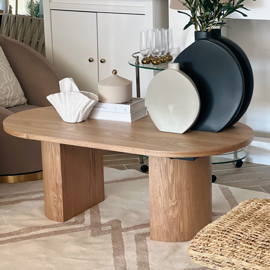 שולחן סלון ״GALI״- אלון טבעי