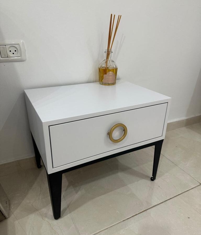 שידת צד דגם "VEGAS" - לבן