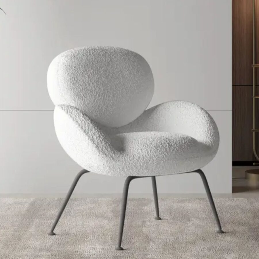 כורסא OREN - בוקלה לבן