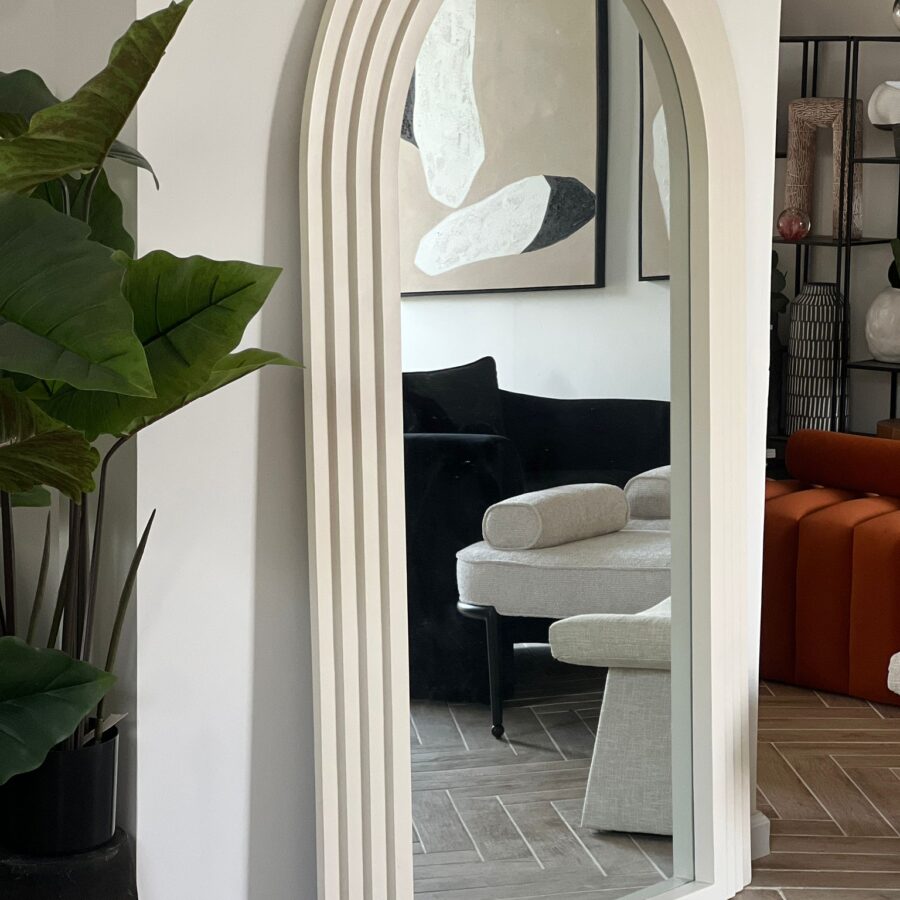 מראת גוף קשתות קרם - 110/180 ס"מ