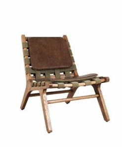 כורסא עור מיכאל - חום