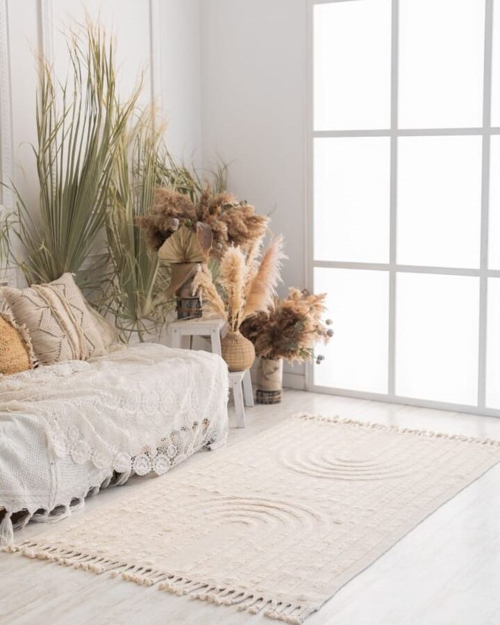 שטיח מנור - שמנת דגם 2