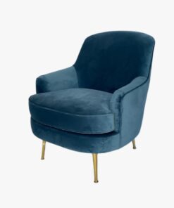 כורסא מריה - קטיפה כחול