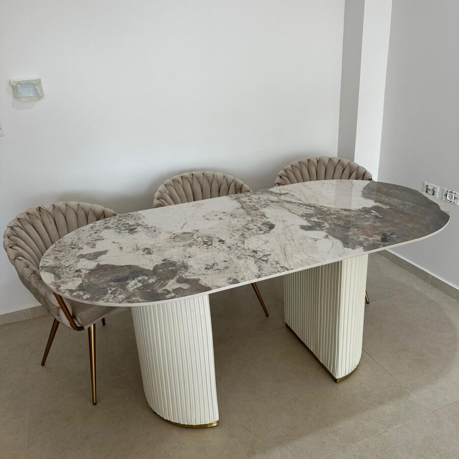 פינת אוכל "FENDI" - שיש גרניט פורצלן