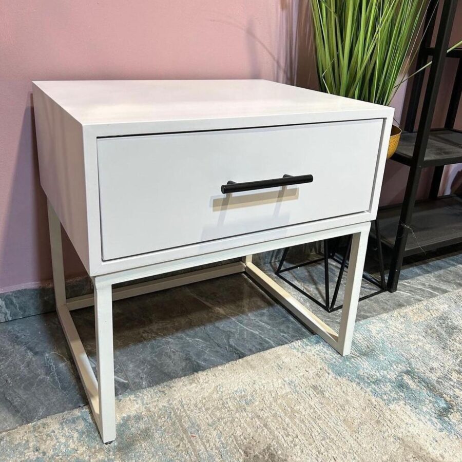 שידת צד דגם "ISTANBUL" - לבן