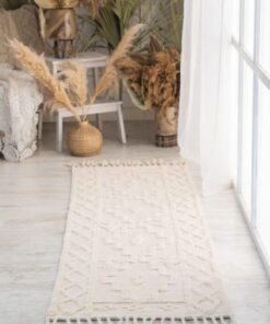 שטיח מנור - שמנת דגם 1