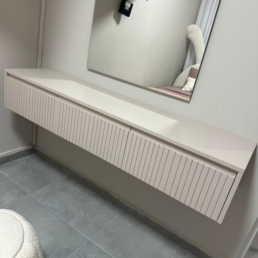 קונסולה מרחפת דגם "RAY" - צבע סהרה