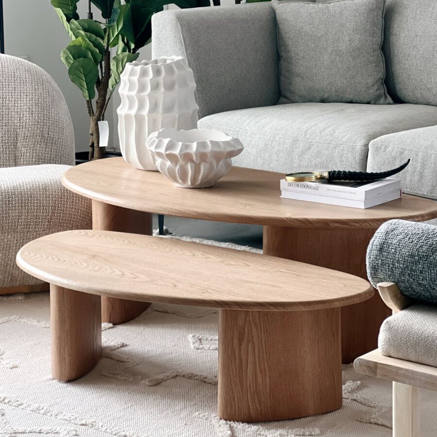 סט שולחנות סלון דגם "גל"