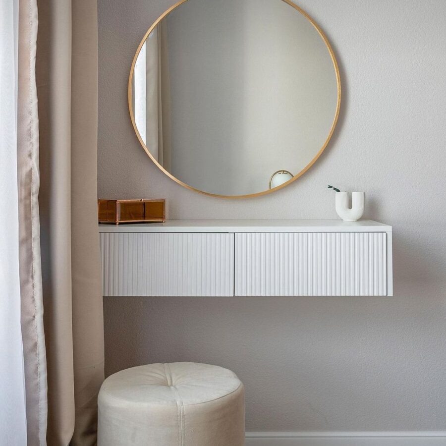 קונסולה מרחפת  דגם "SHIR" - לבן