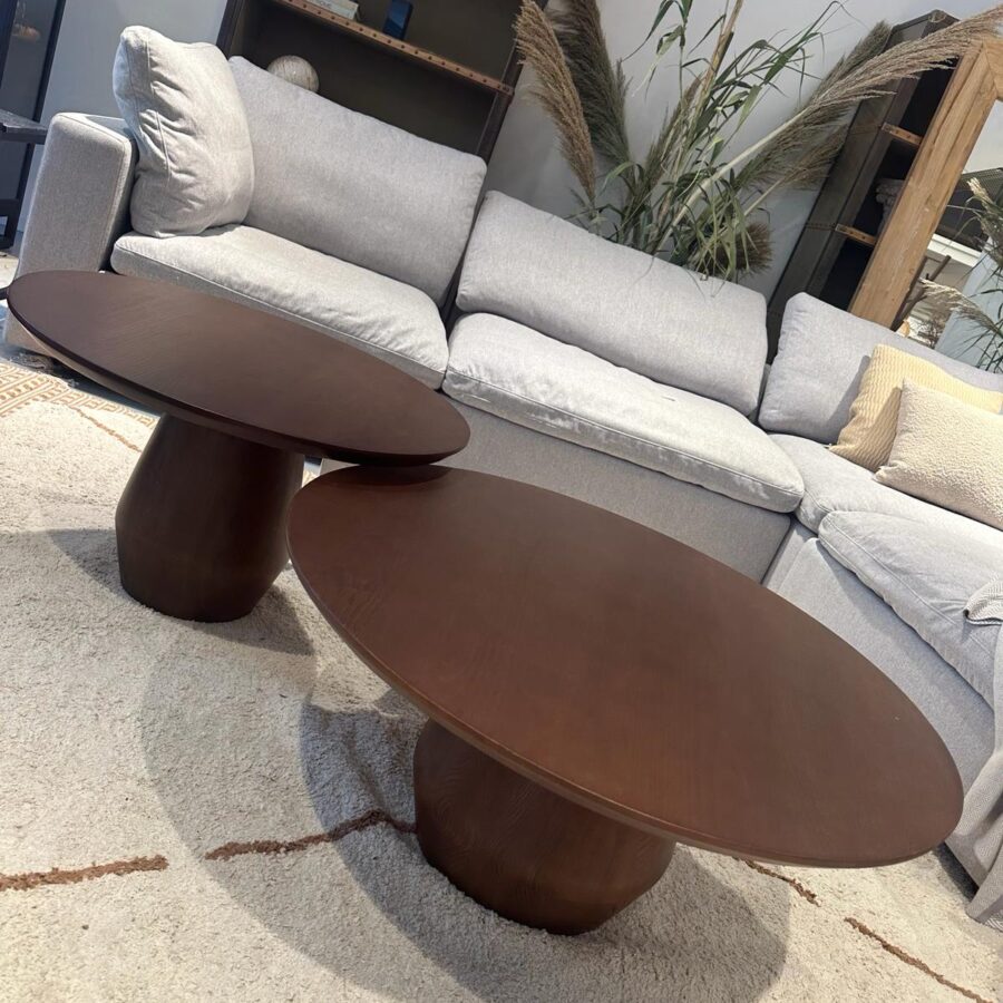 זוג שולחנות סלון מונטריאול - אגוז