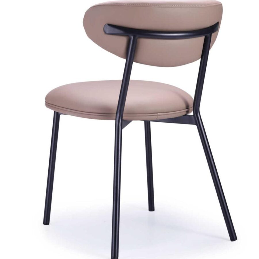 כסא אוכל לורנזו - דמוי עור מוקה