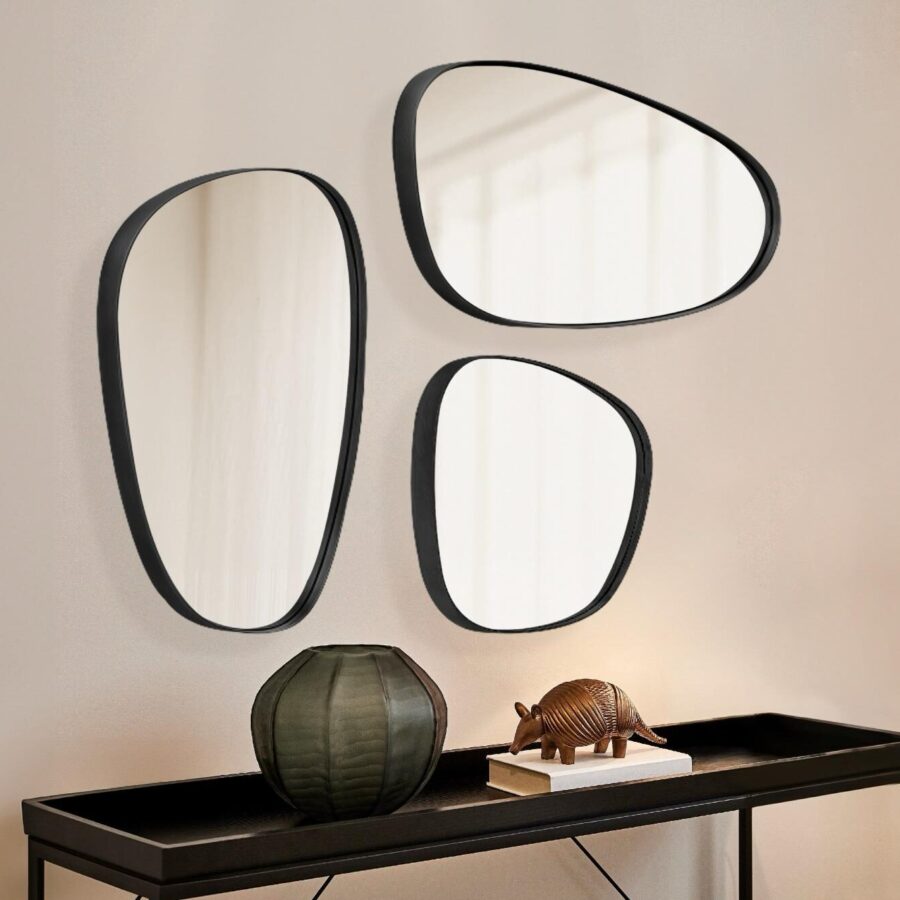 מראות אמורפיות שחור - 3 גדלים