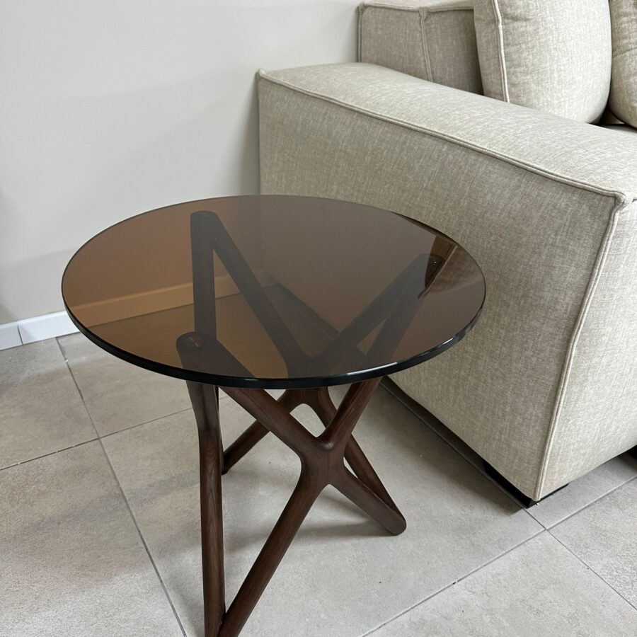 שולחן צד קרוס מילאן - אגוז