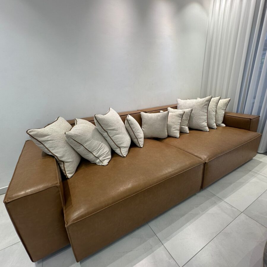 ספת "SHON" - דמוי עור חום