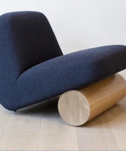 כורסא "לונה" בוקלה  - שחור