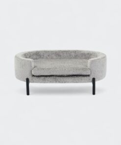 מיטת כלבים- פרווה אפור