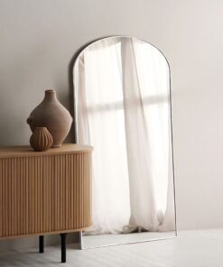 מראת גוף חצי מעוגלת 80/180 ס"מ - לבן