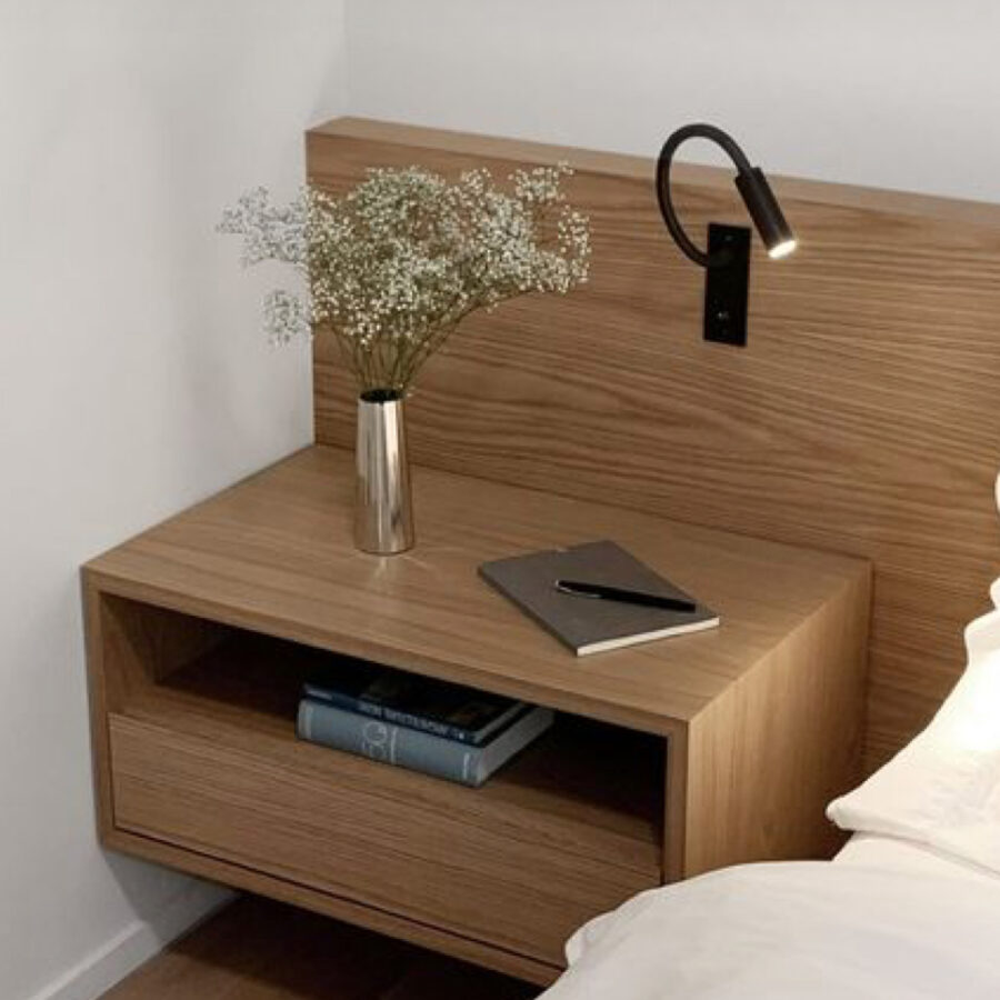 שידת צד "GIL" מרחפת  - אלון טבעי