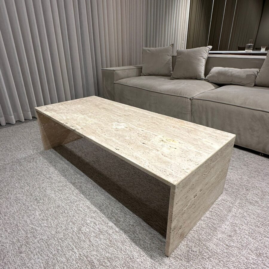 שולחן סלון - שיש טרוונטין