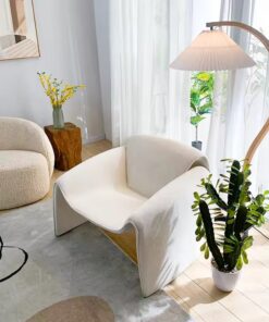 כורסא "הלן" בוקלה - שמנת