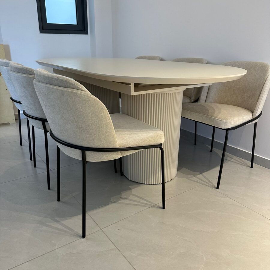 כסא אוכל "מיאל" - שמנת