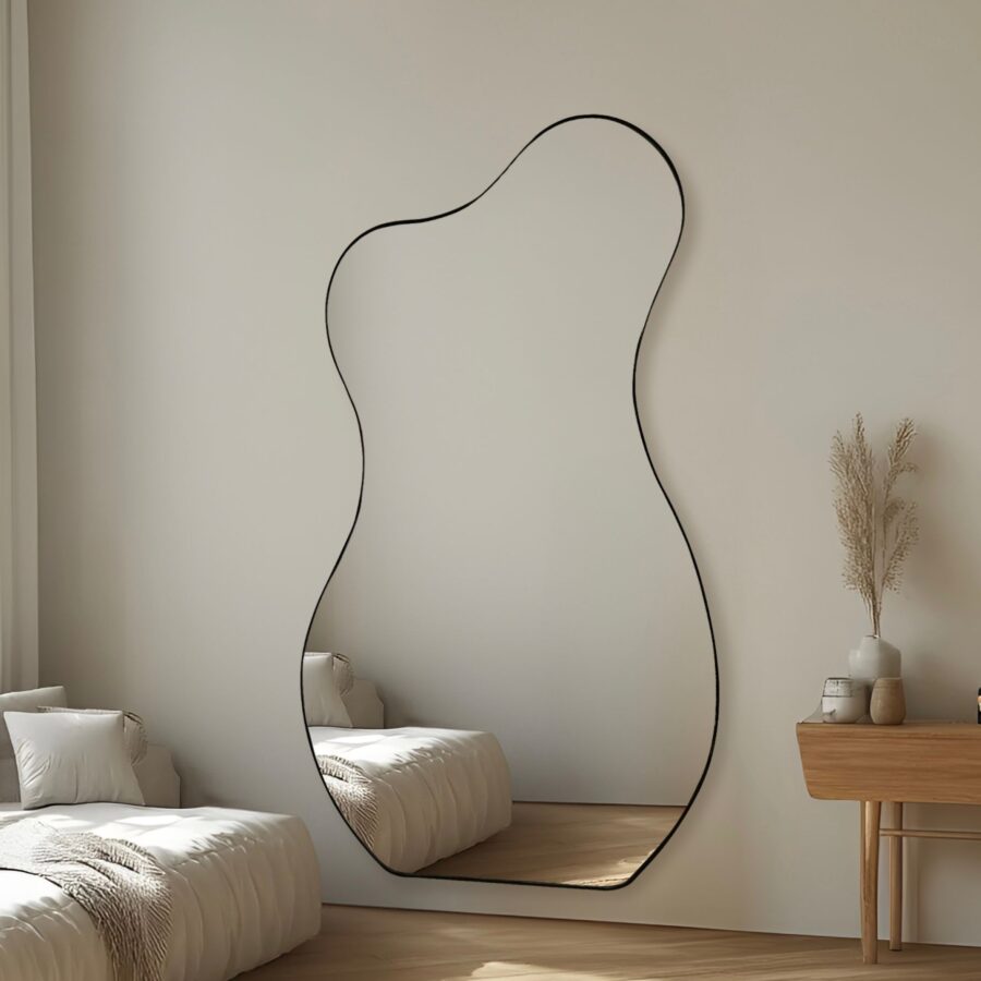 מראה אמורפית שחור - 100/180