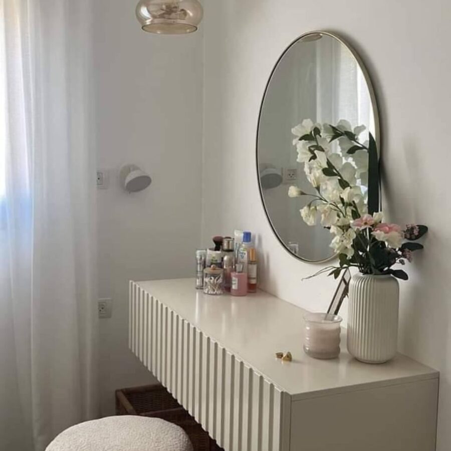 קונסולה מרחפת  דגם "BARI" - לבן