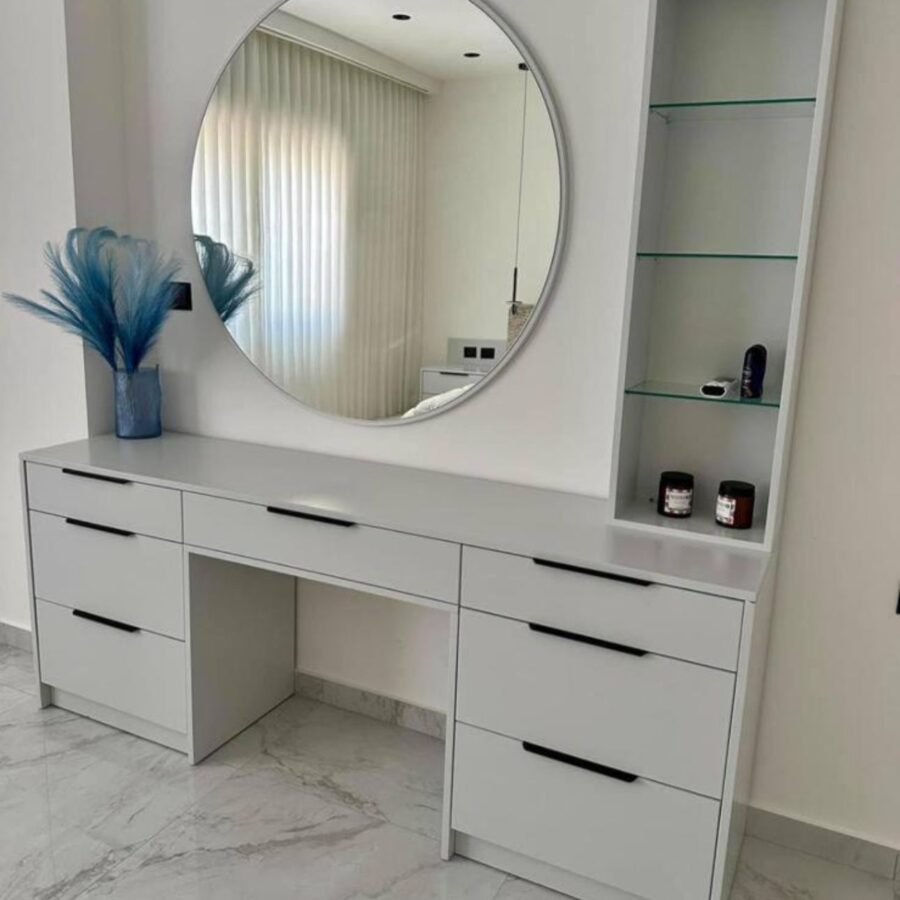 שידת למידה/איפור דגם - "NILY" - לבן