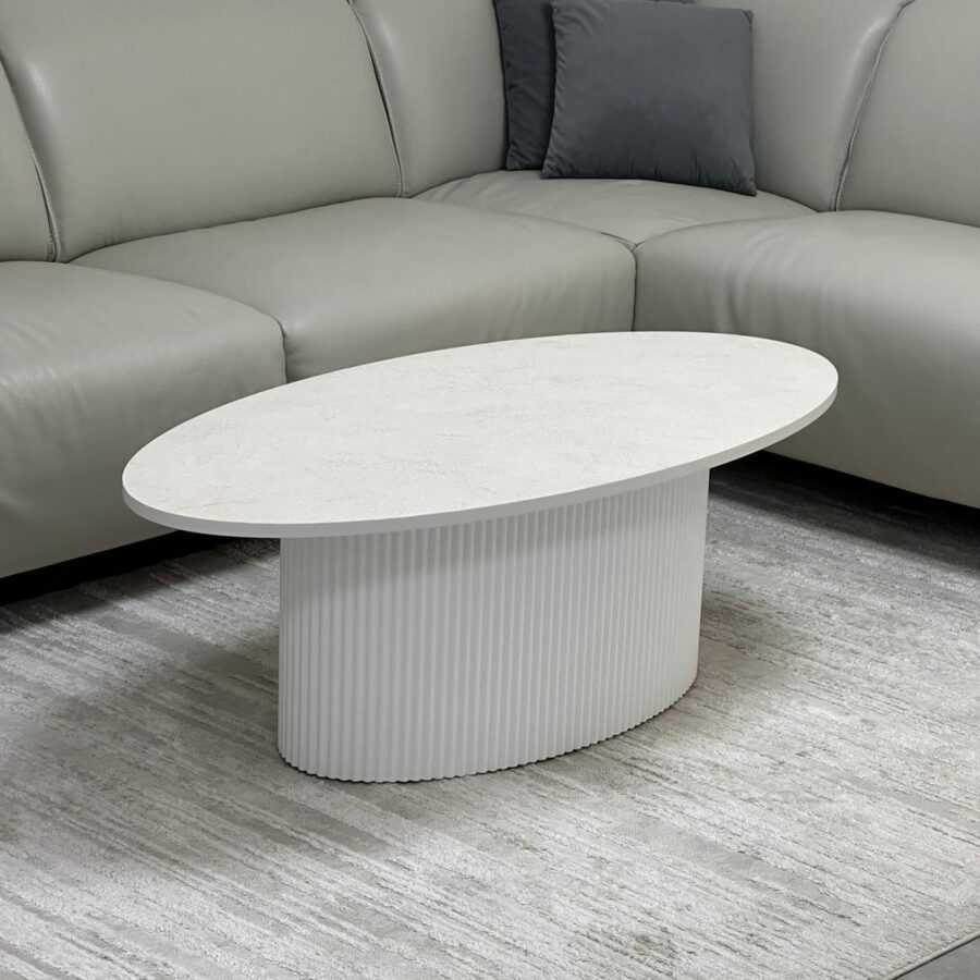 שולחן סלון נוראלי - לבן בטון