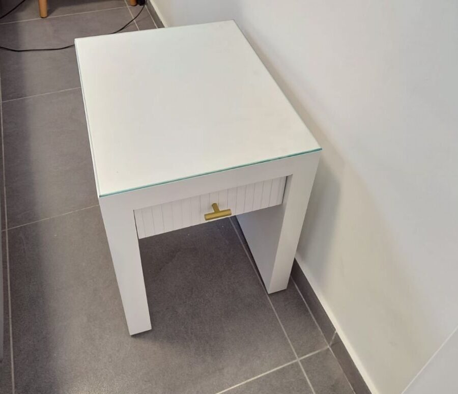 שידת צד דגם "MILI" - לבן