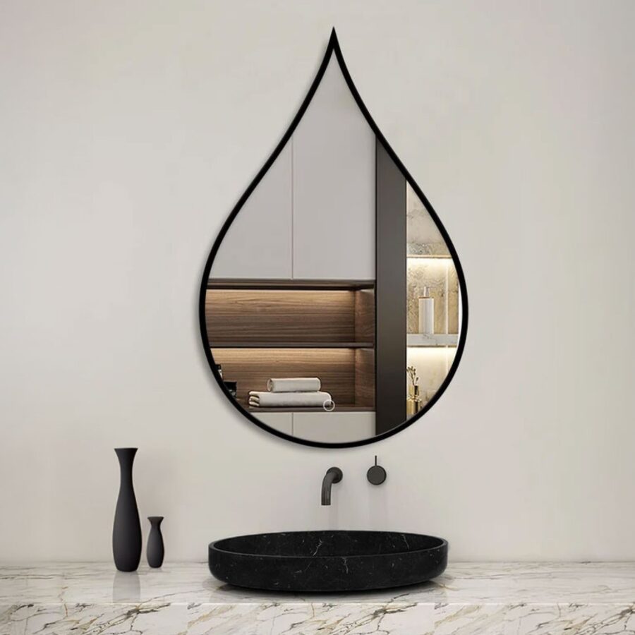 מראה טיפה - שחור