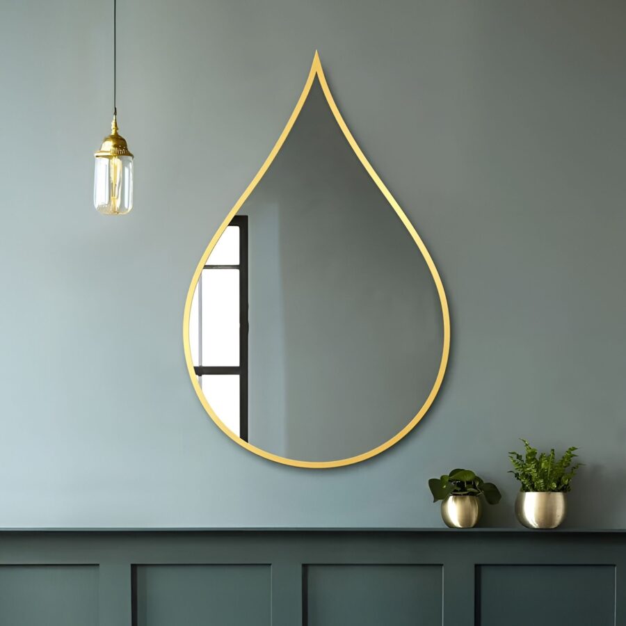 מראה טיפה - זהב