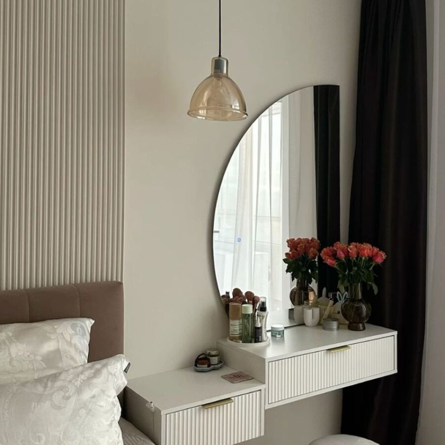 סט קונסולה ושידה דגם "YUVAL" - לבן