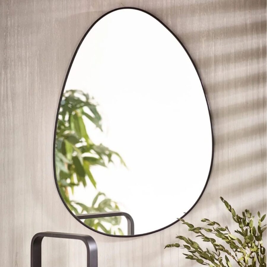 מראה ביצה 44/62 שחור