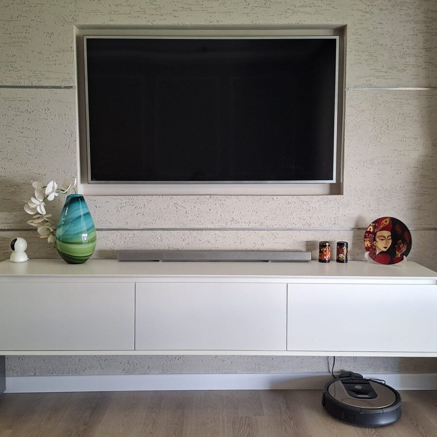 מזנון דגם - "אלעד" צף - לבן