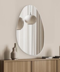 מראת טיפה 45/80 ס"מ - לבן