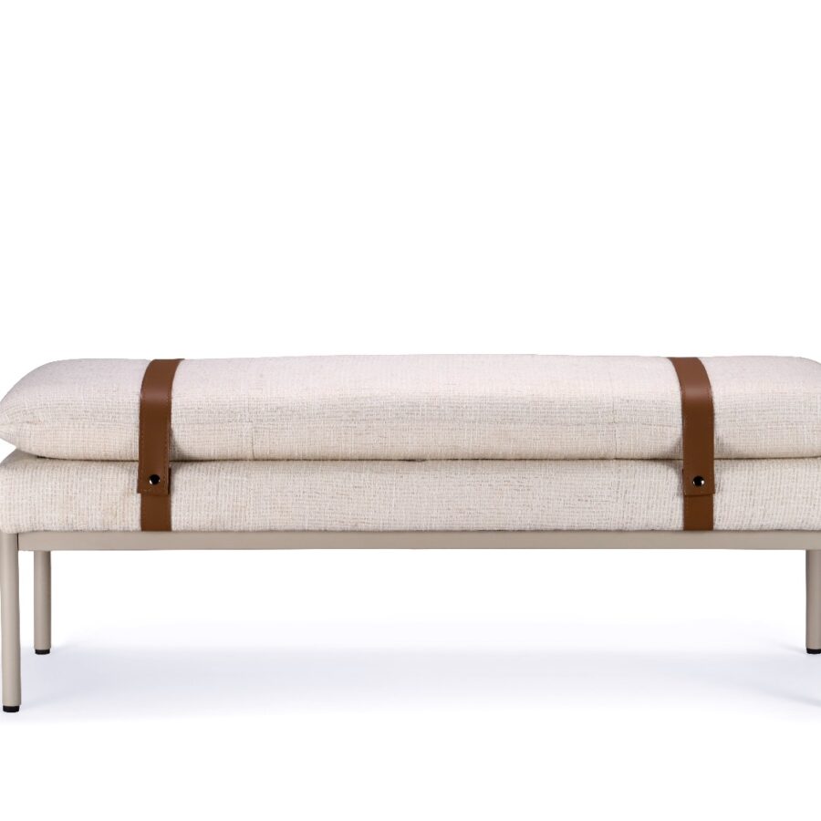 הדום "מנדי" - בד ארוג אבן רגל מוקה