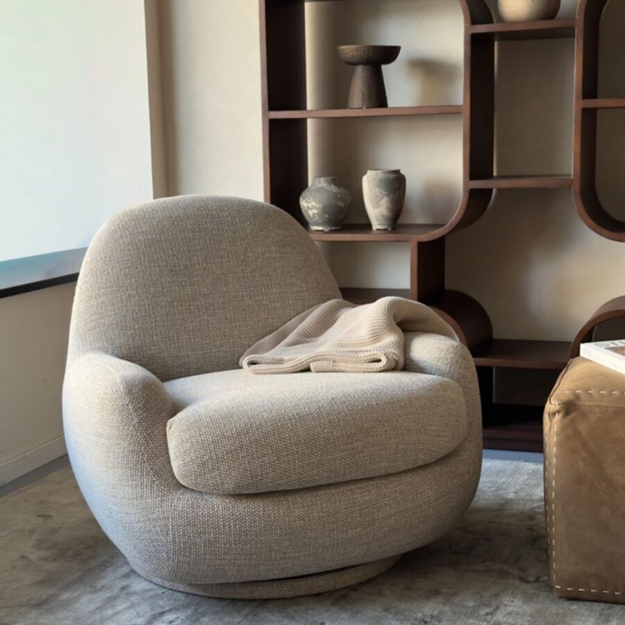 כורסא מסתובבת "ליברטי" - מוקה