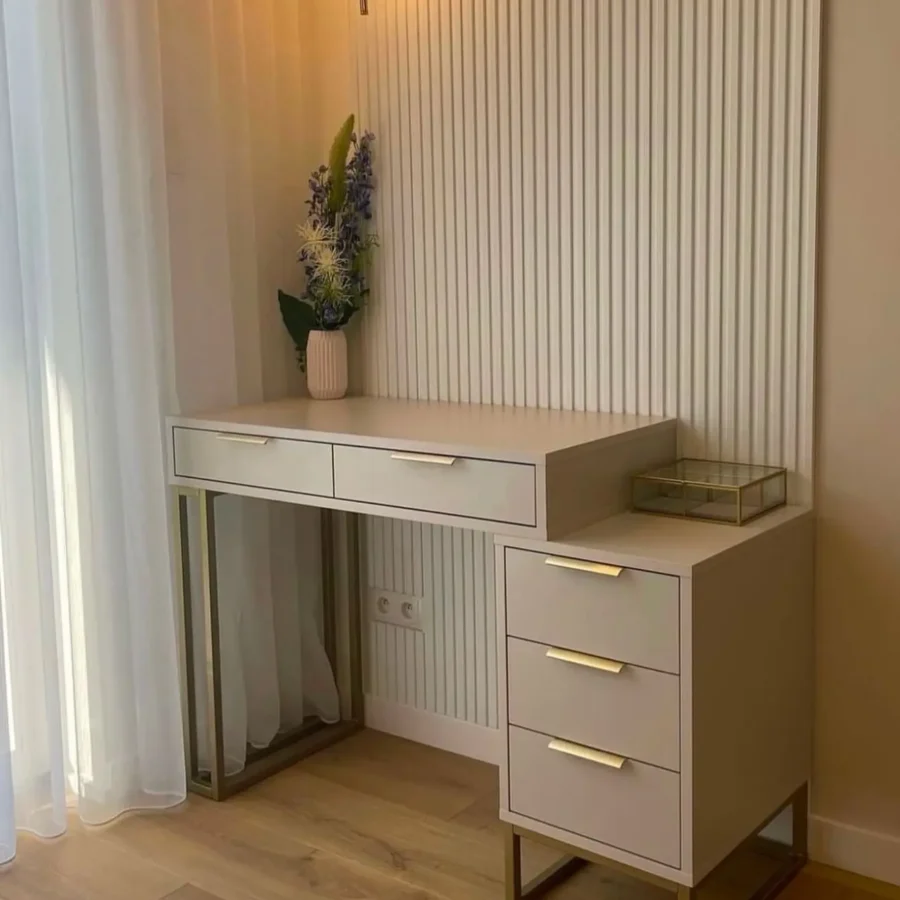 סט קונסולה ושידה דגם "HELY" - מוקה