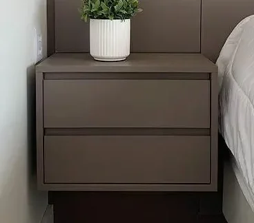 שידת צד "MARY" מרחפת - מוקה